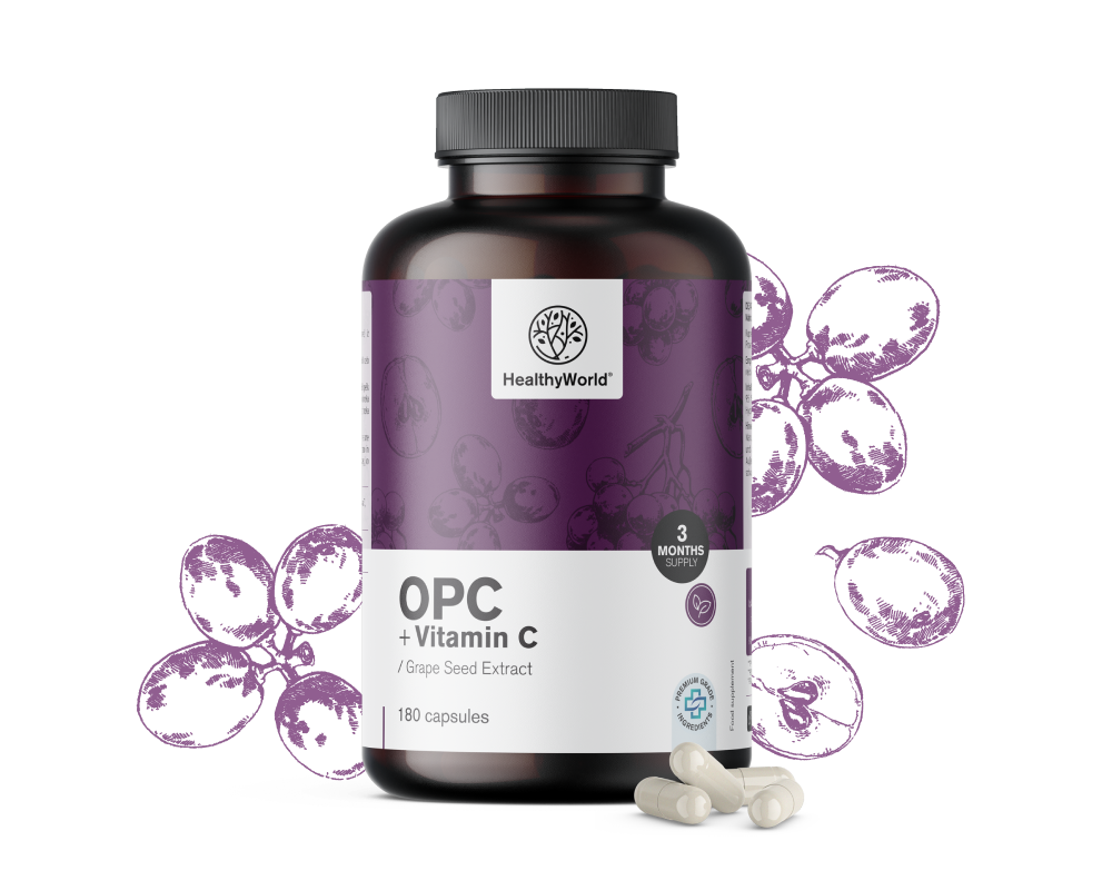 OPC – aus Traubenkernen + Vitamin C