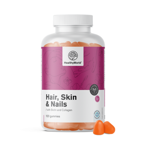 Hair, Skin & Nails - Gummis für Haare, Haut und Nägel, 120 Gummibonbons