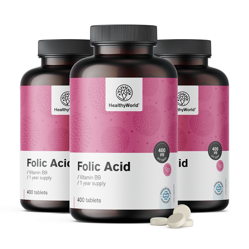Folsäure 400 μg in Tabletten