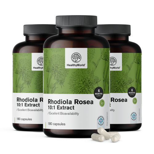 3x Rhodiola Rosea 8000 mg, zusammen 540 Kapseln