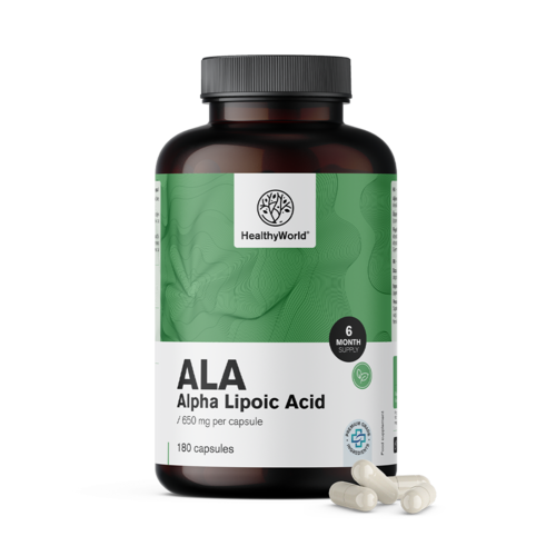 ALA – Alpha-Liponsäure 650 mg, 180 Kapseln