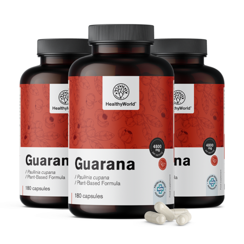 3x Guarana 4800 mg, zusammen 540 Kapseln