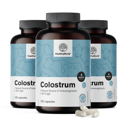 3x Colostrum 30 % IgG, zusammen 360 Kapseln