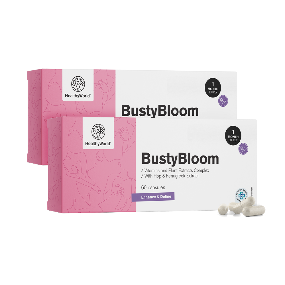BustyBloom - Komplex aus Vitaminen und Pflanzenextrakten.